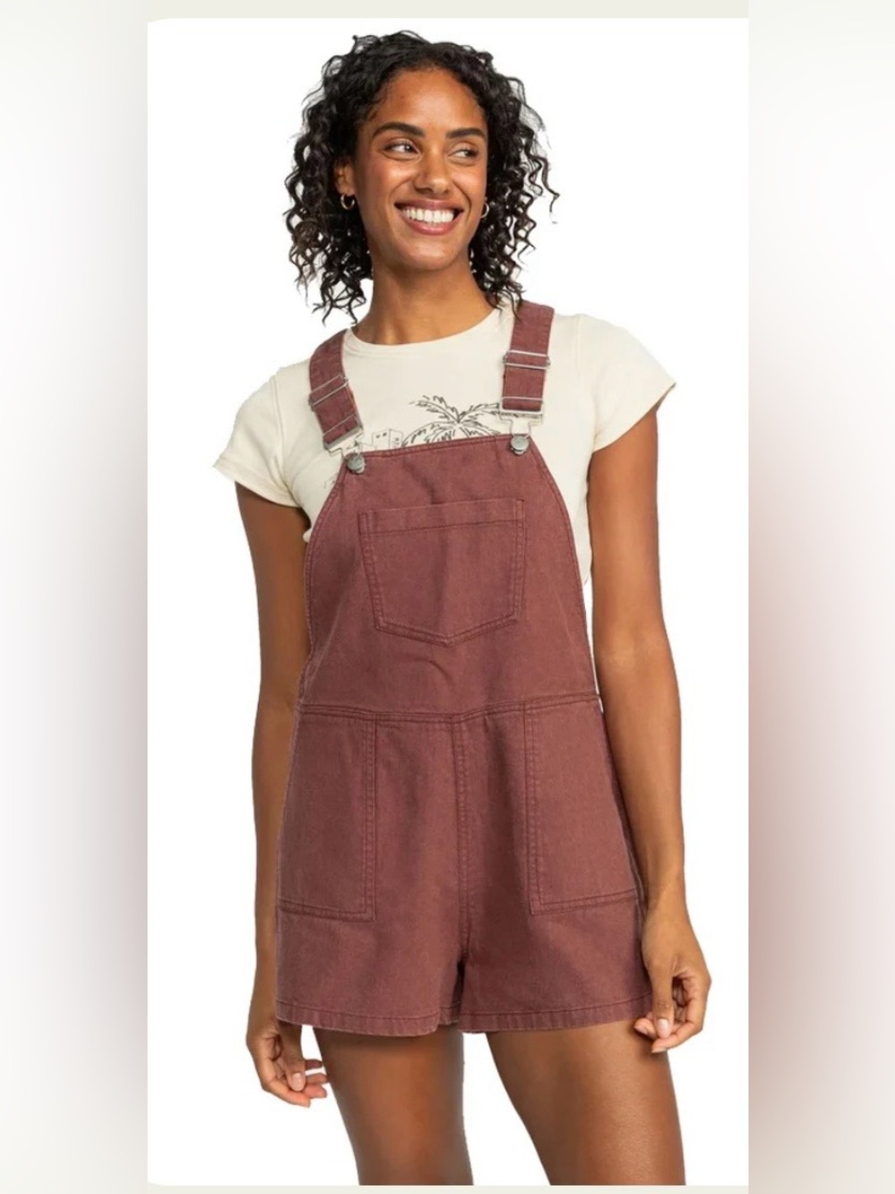 🆕 Women’s Roxy Crystal Coast Short Overall - Size XL.NWT
